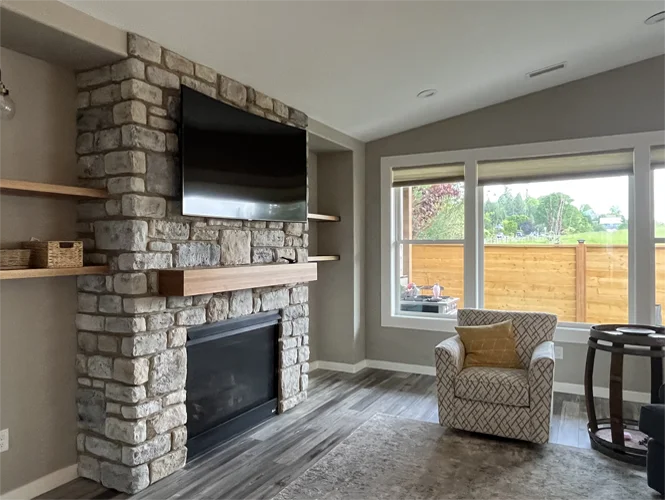 Custom Interior Stone Veneer Installation In Clark County, WA